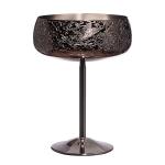Unbreakable Stemmed Wine Glass Novelty Portable Gunmetal Black for sale
