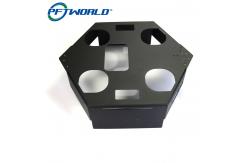 China OEM Custom Aluminum Laser Cutting Parts With Black Anodizing For Sheet Metal supplier