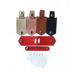Sublimation Leather Photo Holder Pendant With Printable 6 Sheets PET Film 1 Inch Photo Leather Keychain Album for sale