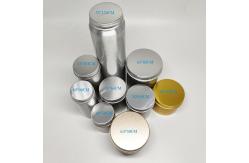 China Tea Aluminum Tin Plate Cans Screw Top Round Candle Spice Tins Containers supplier