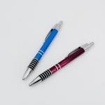 Classical Aluminum Anti Slip Pressing Ballpoint Pen With Printing logos