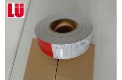 China Outside Red Silver Utility Trailer Reflective Tape Placement Hi Vis 2inch * 25m supplier