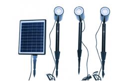China 2W LED Solar Landscape Spotlights IP65 Adjustable Auto On Off supplier