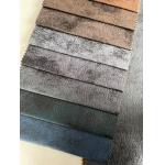 100% Polyester Leather Sofa Fabric Water Resistant Soft Leather Material for sale