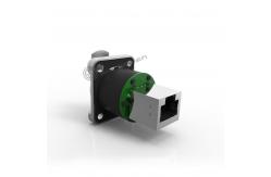 China RJ45 Panel Mount Ethernet Chassis Connector Custom 8 Pin Plug Socket supplier
