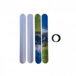 Promotional Gift Double Sided Sublimation Popping Circle DIY Steel Plate Curved Wristband for sale