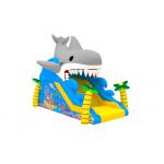 1000D Commercial Inflatable Water Slides Fun Shark Blow Up Jumping Combo for sale