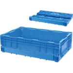 Heavy Duty Blue  Folding Pallet Box High Strength Long Life Span