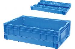 China Heavy Duty Blue  Folding Pallet Box High Strength Long Life Span supplier