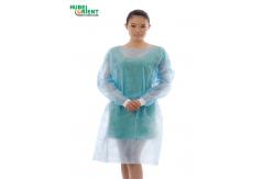 China ISO13485 Waterproof Single Use Isolation Gown With Elastic Or Knitted Wrist supplier