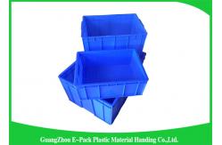 China Rectangle Folding Large Plastic Storage Boxes , Big Plastic Containers Eco - Friendly supplier