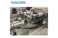China PE PPR PERT Three Layers Plastic Pipe Co-Extrusion Machine Extruder Line supplier