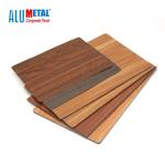 4mm 5800mm Wooden Aluminum Composite Panel Aluminium Partition Panel Sheet FEVE for sale