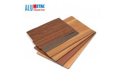 China 4mm 5800mm Wooden Aluminum Composite Panel Aluminium Partition Panel Sheet FEVE supplier