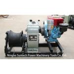 Stringing Wire Powered High Speed Winch Cylindrical Shape Steel Rope Coming for sale