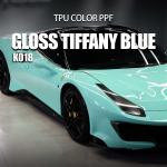 K018 Gloss Blue Car TPU Color Paint Protection Film Removable Car Wraps for sale