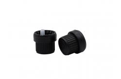 China 18mm Neck Tamper Evident Bottle Caps With Dropper Insert supplier