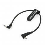 Right Angle USB-C Type-C PD To DC Power Cable PD Charging Cable For Blackmagic Video Assist Monitor 30CM/11.8 Inches for sale