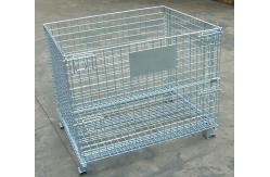 China Welded Steel Wire Container Storage Cages Butterfly Wire Mesh Pallet Cages supplier