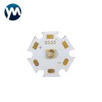 UV LED SMD 3W LED Quarz Chip 20mm Copper Plate Flashlight Curing for sale