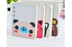 China Custom Made Spiral Binder Notebook Cute Cartoon Printed Paper Cover supplier