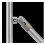 Free Aluminum Pipe Connector with Screw for Roller Track System for sale