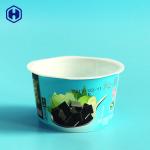 Empty Small Plastic Ice Cream Cups With Spoon Lid Aesthetic Feeling for sale