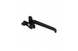 China Custom Aluminium Window Door Fittings High Foot Casement Handle With Srews supplier