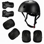 Adjustable Skateboard Skate Helmet pads with 7pcs set Protective Gear Knee Pads