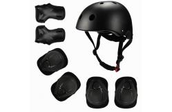 China Adjustable Skateboard Skate Helmet pads with 7pcs set Protective Gear Knee Pads supplier
