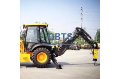 China Hydraulic 4 Wheel Backhoe Loader Bucket Capacity 4.5m Construction Engineering Equipment supplier