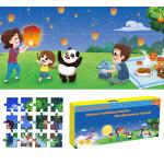 Moon Cake Story Mid-Autumn Festival Floor Puzzle Toys For Kids for sale