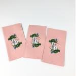 Dried Flower Packaging Pink Heat Mylar Bag Printing Center Sealed Pouch Three Side for sale