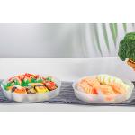 Sturdy Disposable Divided Plastic Plates Economical Party Compartment Tray for sale