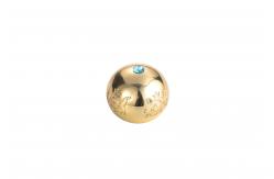 China Heavy Duty Zamac Perfume Bottle Cap With Stone On Top supplier