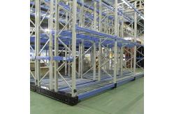 China Blue Automated Storage Racking System , Electric Mobile Warehouse Racking System supplier
