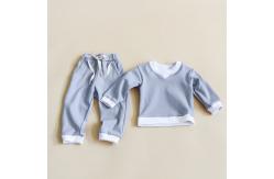 China Neutral Kids Fleece Sweatshirt Set Printed Loungewear Sweatpants 2 PCS Pullover Sweat Shirt supplier