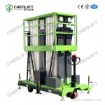 10 Meters Platform Height 300Kg Loading Capacity Quadruple Mast Aerial Work Platform With Pulling Device for sale
