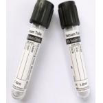Sodium Citrate 1:4 Blood Collection Tube Glass PET Black Cap 2ml-4ml for sale