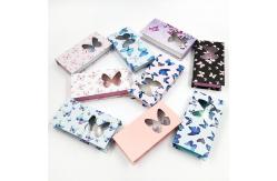 China Customized Magnetic Cardboard Box False Nail Packaging Box With Window Book Shape supplier