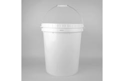 China Food Grade Small PP Transparent Plastic Bucket With Handle And Lid supplier