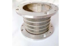 China Stainless Steel Sand Mill Sieve Screen Customized Length with Round Hole Shape supplier