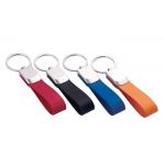 Zinc Alloy Mini Key Holder PU Leather Strap Key Chains Custom Keyring for sale