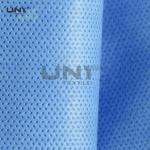 Chinese Factory Sale 100% Polypropylene SMMS Melt blown Non-woven Fabric Light Blue and White Non-woven Interlining for sale