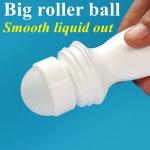 PE 100ml Plastic Roll On Bottle Cylindrical Deodorant Roller Bottle for sale