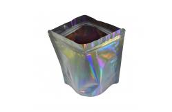 China 110 Microns Resealable Stand Up Pouches Mylar Flat Bottom Pouch supplier