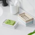 Plastic Soap Holder Case Dish Stand For Shower Bathroom Kitchen Sinks for sale