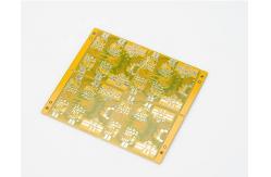 China Yellow Lead Free PCBA SMT 6 Layer PCB Fabrication Tin Spraying Process supplier
