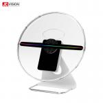 30W 3D Holographic Led Fan Display App Control 500cd/m2 for sale