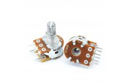 China Spline Rotary Switch Potentiometer 500k With Switch Used By Walkie Talkie supplier